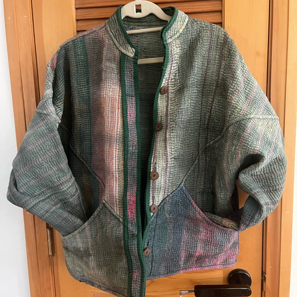 Namai The Ladhiya Quilted Plant Dyed Kantha Jacket